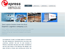 Tablet Screenshot of expresslogistics-sa.com